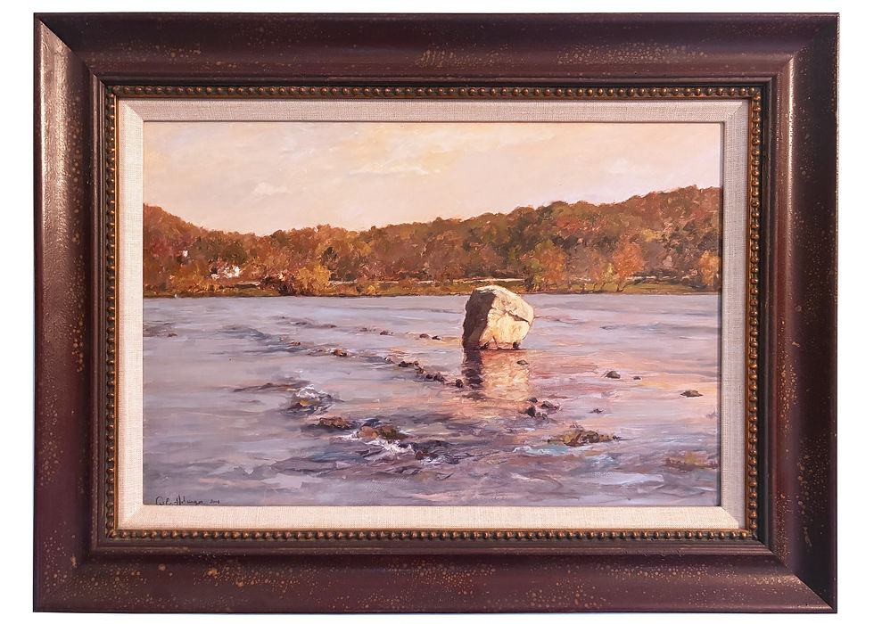 Thumbnail: River Rock (oil on canvas)