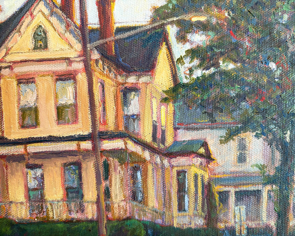 Thumbnail: Yellow Victorian (oil on canvas)