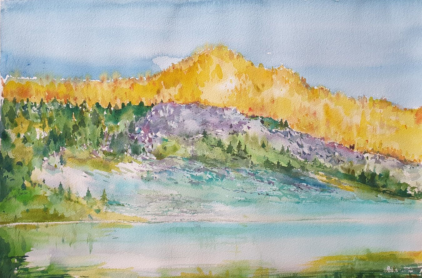 Manzara 19 - Sunay Şentürk - Orijinal Suluboya