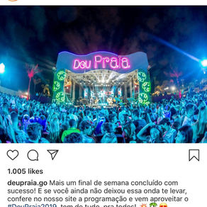 Evento "Deu Praia"traz música e muita areia para Goiânia
