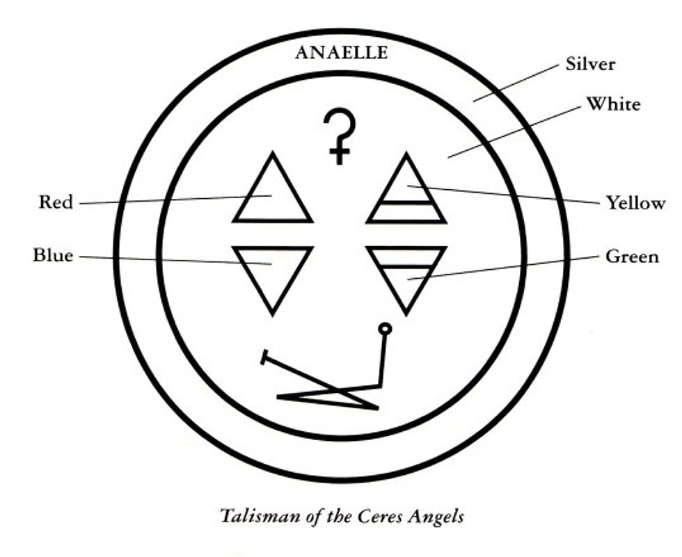 This Ceres Sigil appears in my book -- Angels, Companions in Magick.