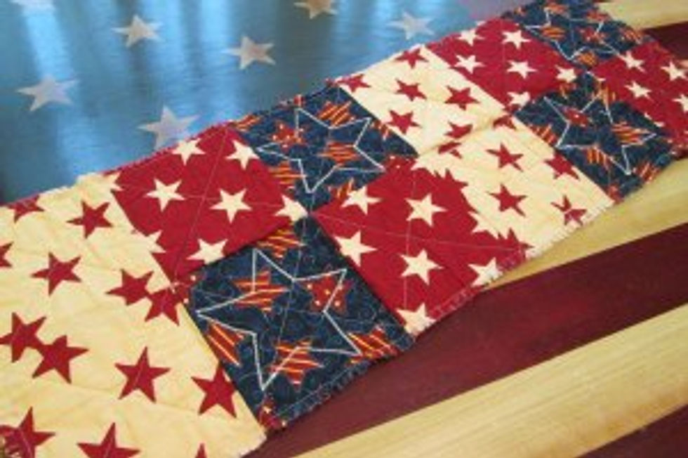 Back of altar runner.