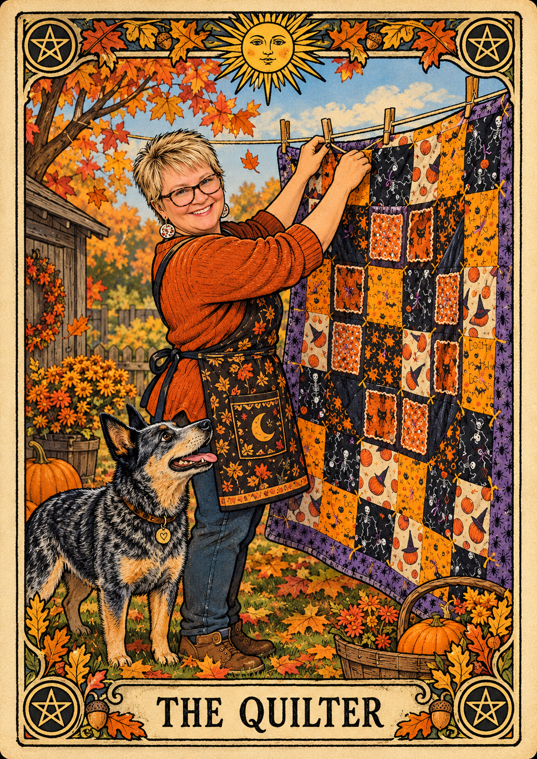 Country Charm Halloween Lap Quilt
