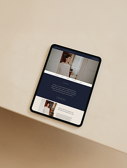 Luxus Website mit responsiven Design auf Tablet| PREMIUM DESIGN BOUTIQUE