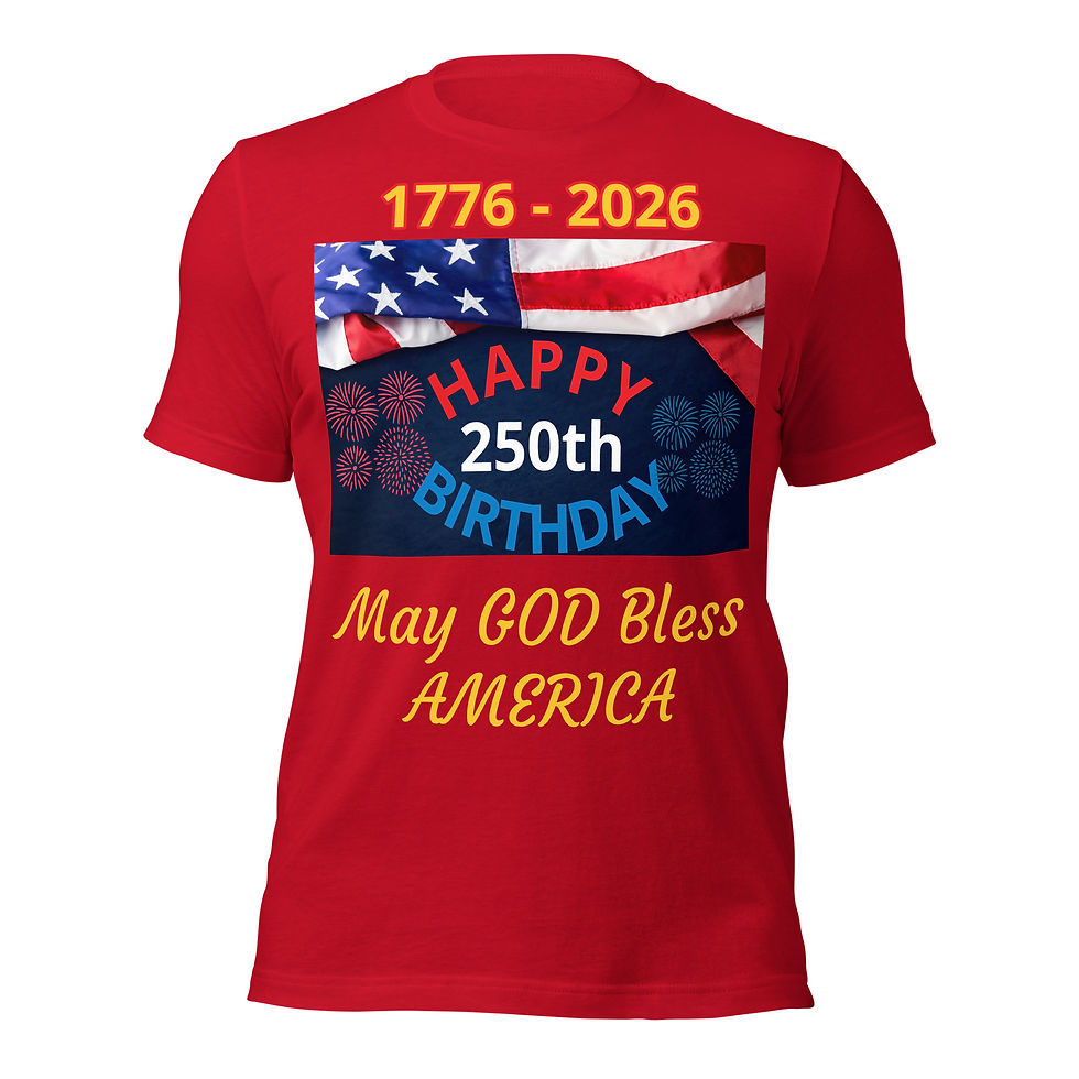 Thumbnail: HAPPY 1776 BIRTHDAY Unisex t-shirt 3001