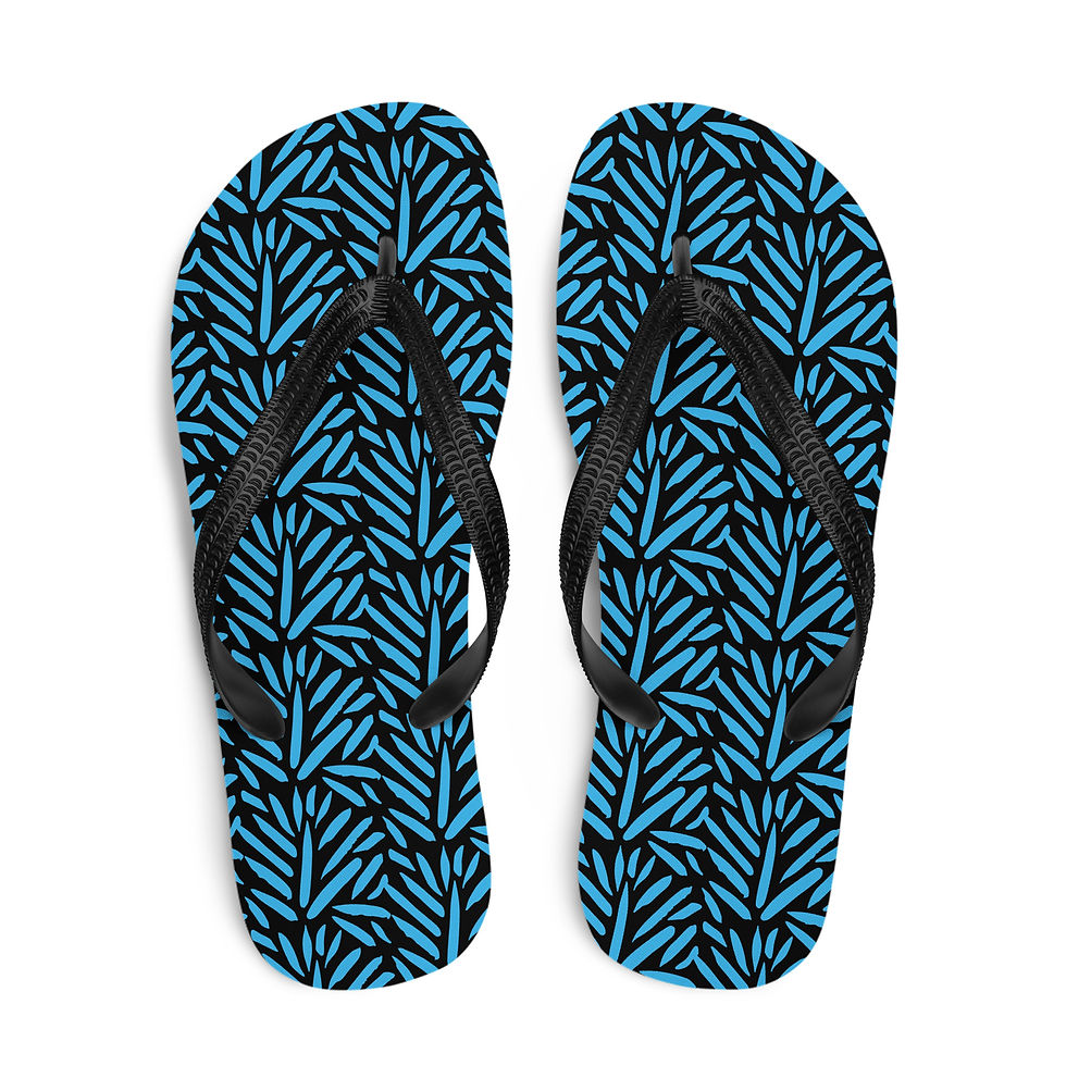 Thumbnail: SKY BLUE LEAF -  Flip-Flops