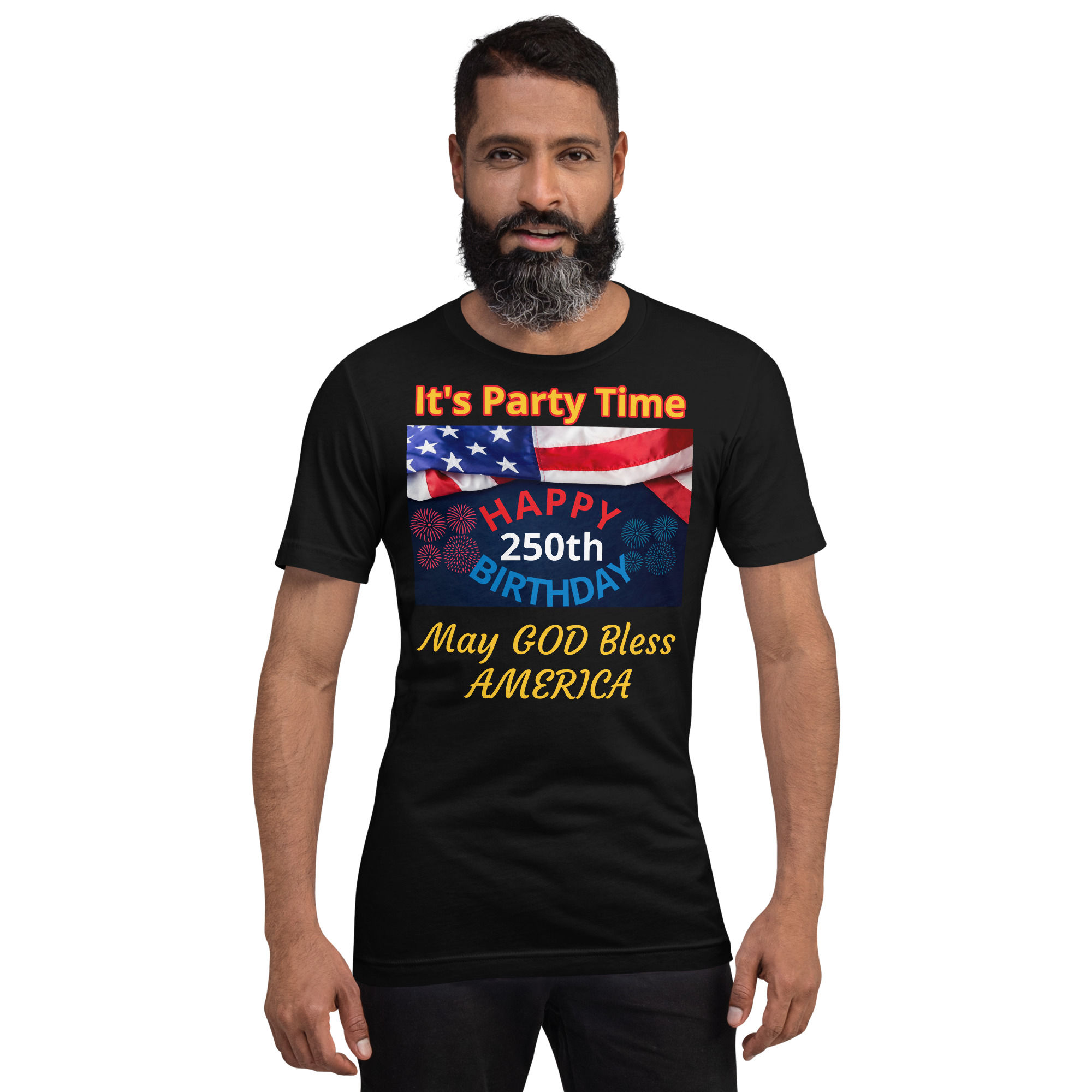 HAPPY 250th BIRTHDAY Unisex t-shirt 3001