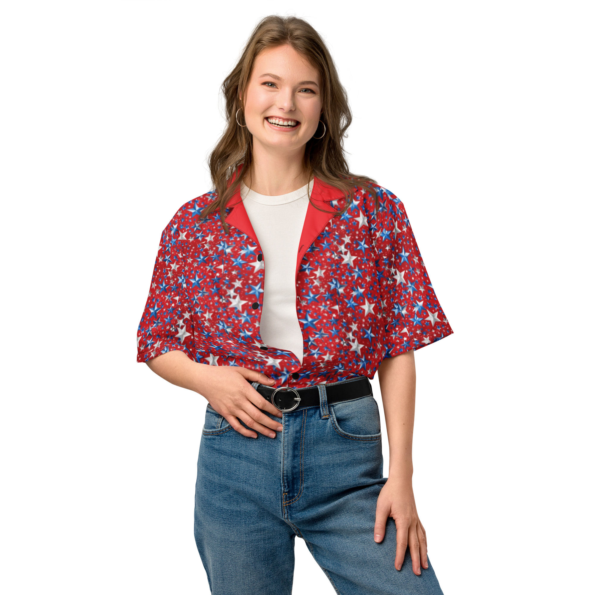 STAR POWER button shirt