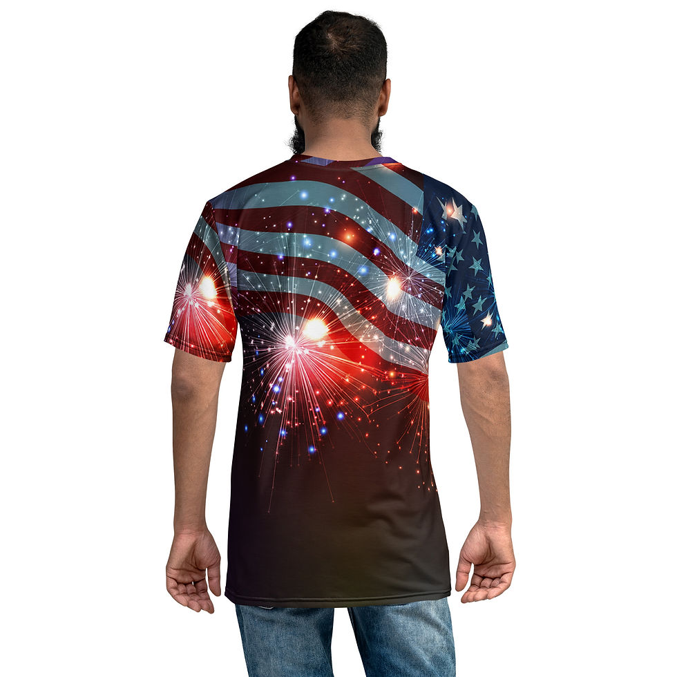 Thumbnail: AMERICAS 250 - Men's All-Over Crew Neck t-shirt