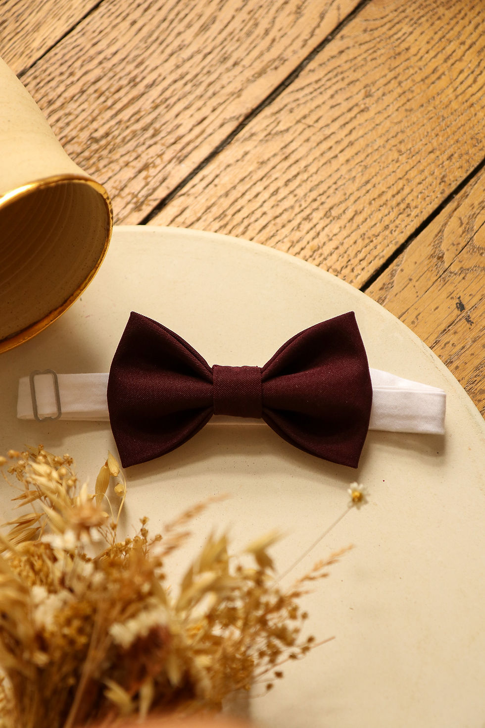 Miniature : Noeud papillon prune 