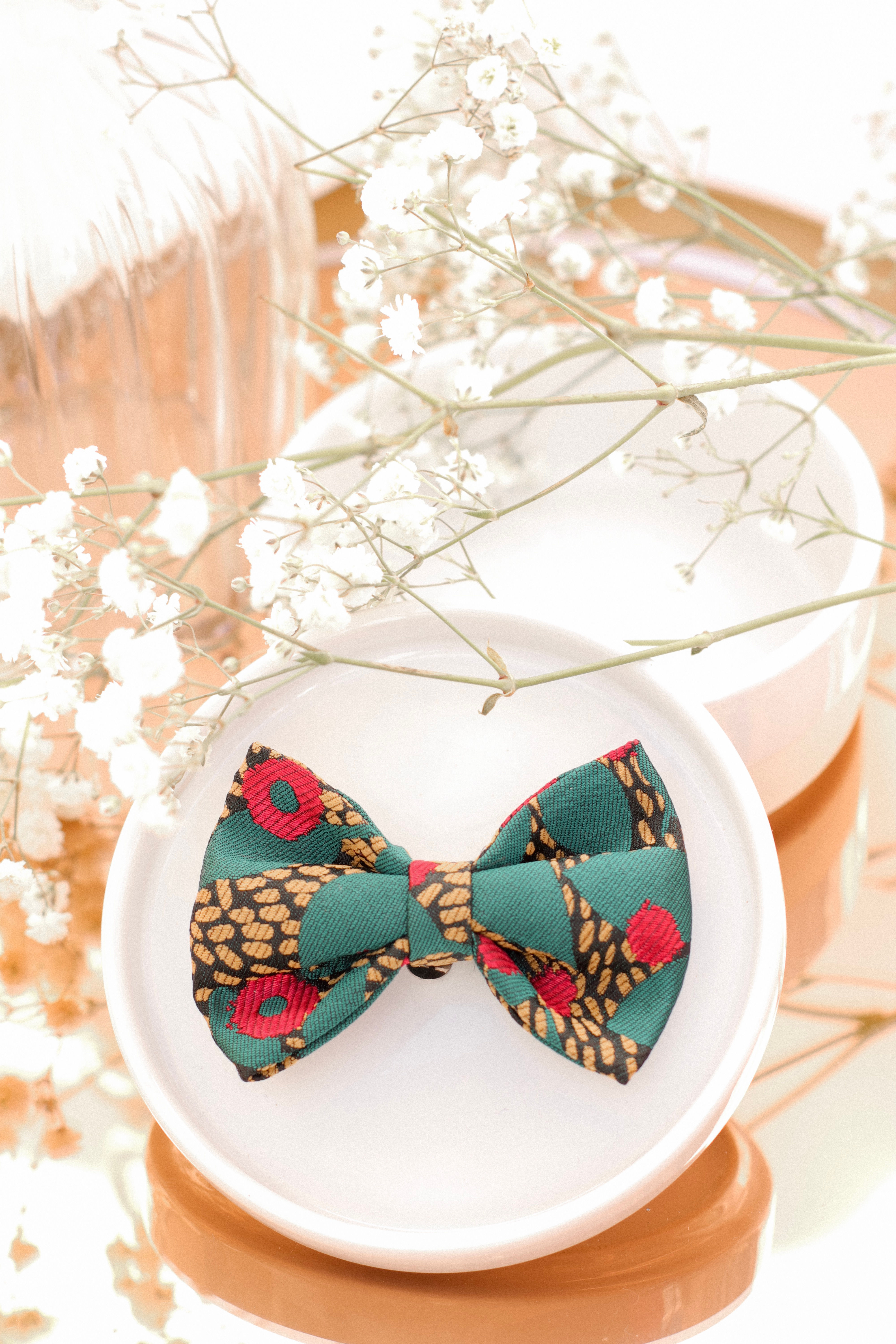 Noeud à clipper vert, rouge et doré