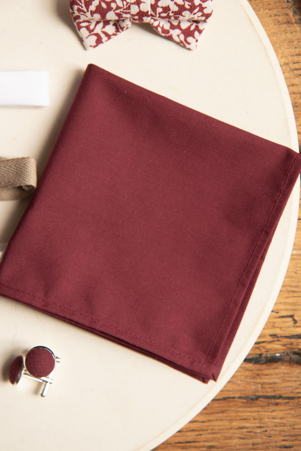 Miniature : Dress code homme en coton bordeaux
