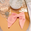 Miniature : Maxi barrette noeud rose peche