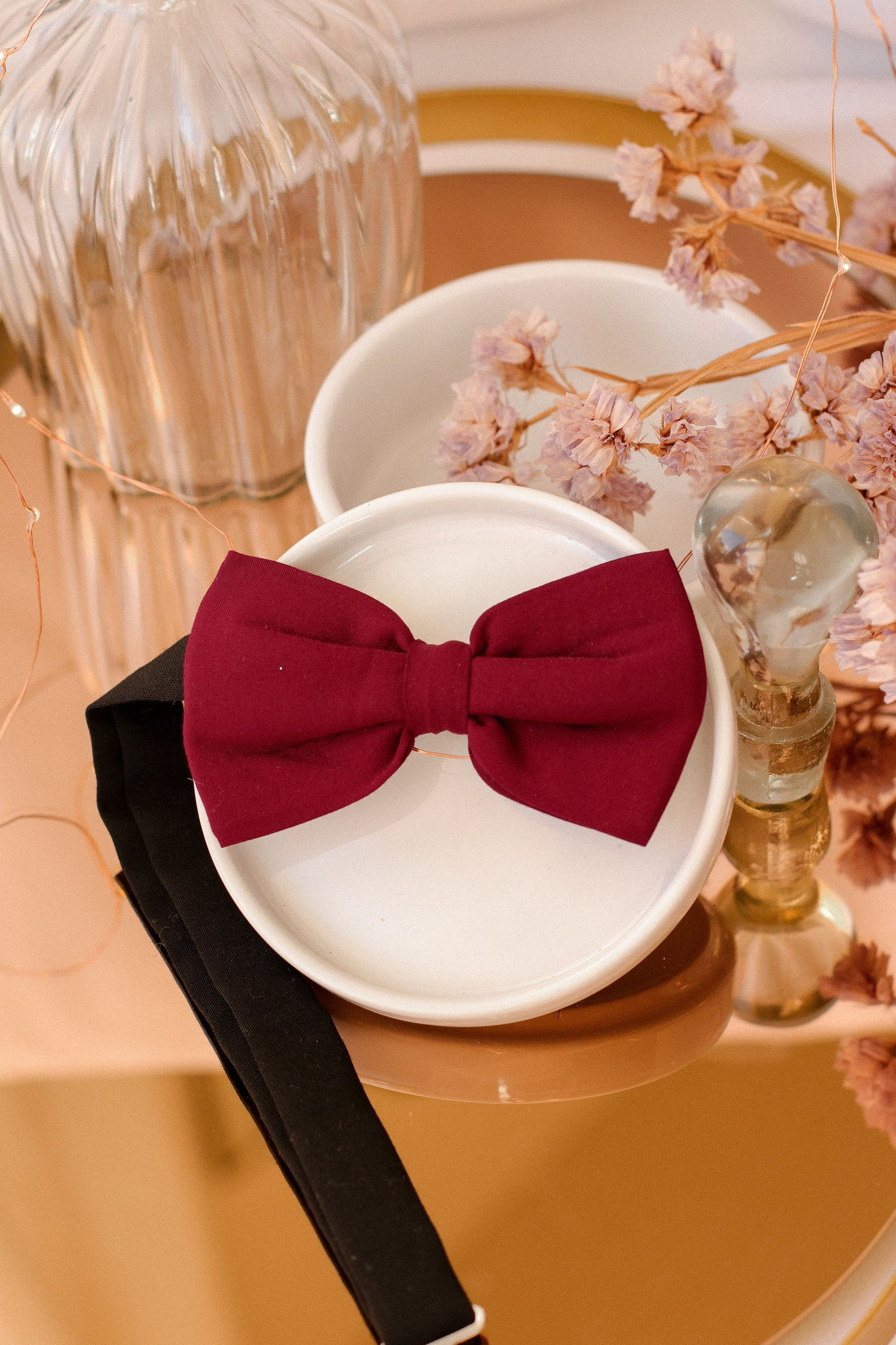 Noeud papillon bordeaux