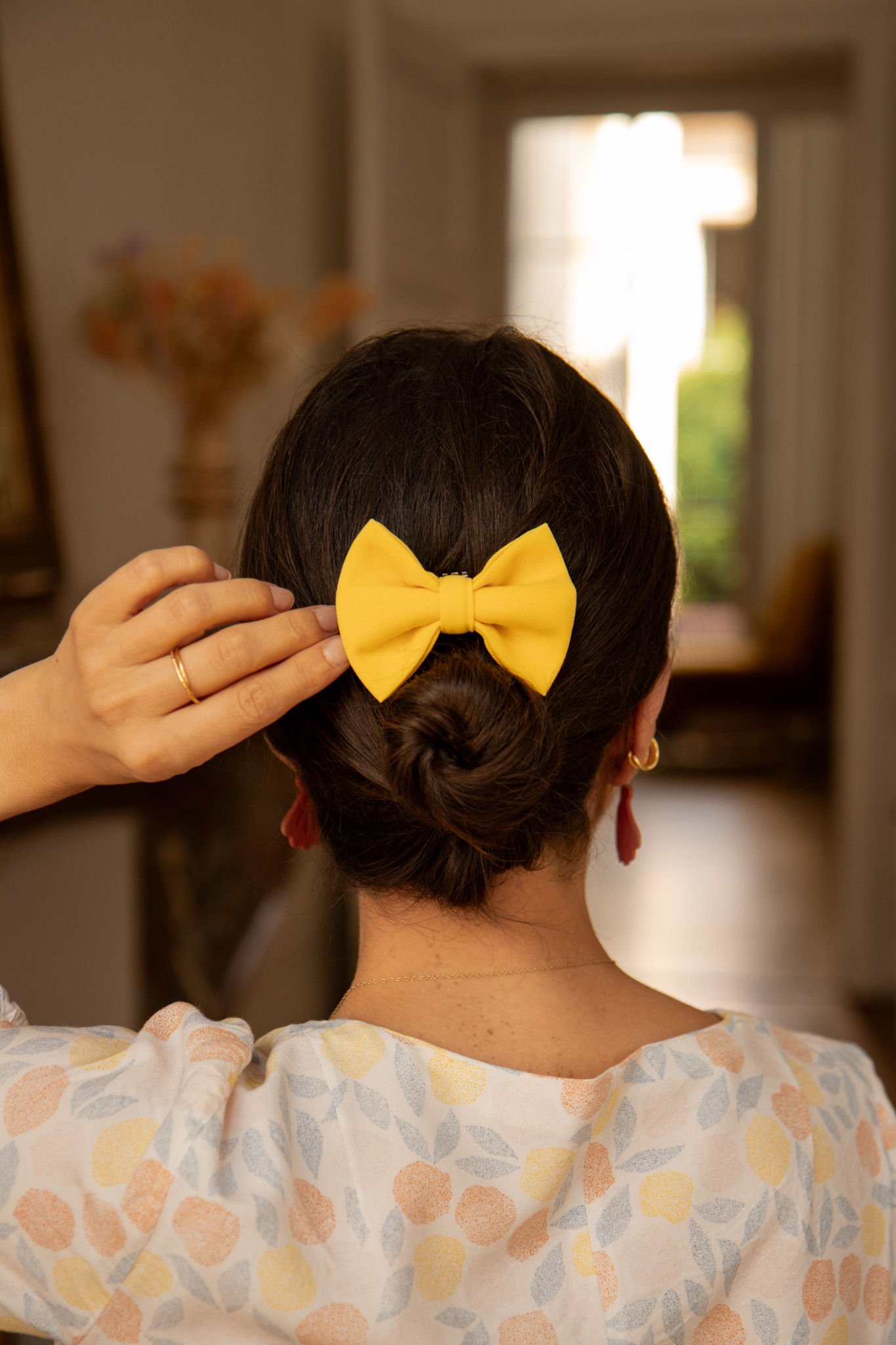 Noeud à clipper jaune citron