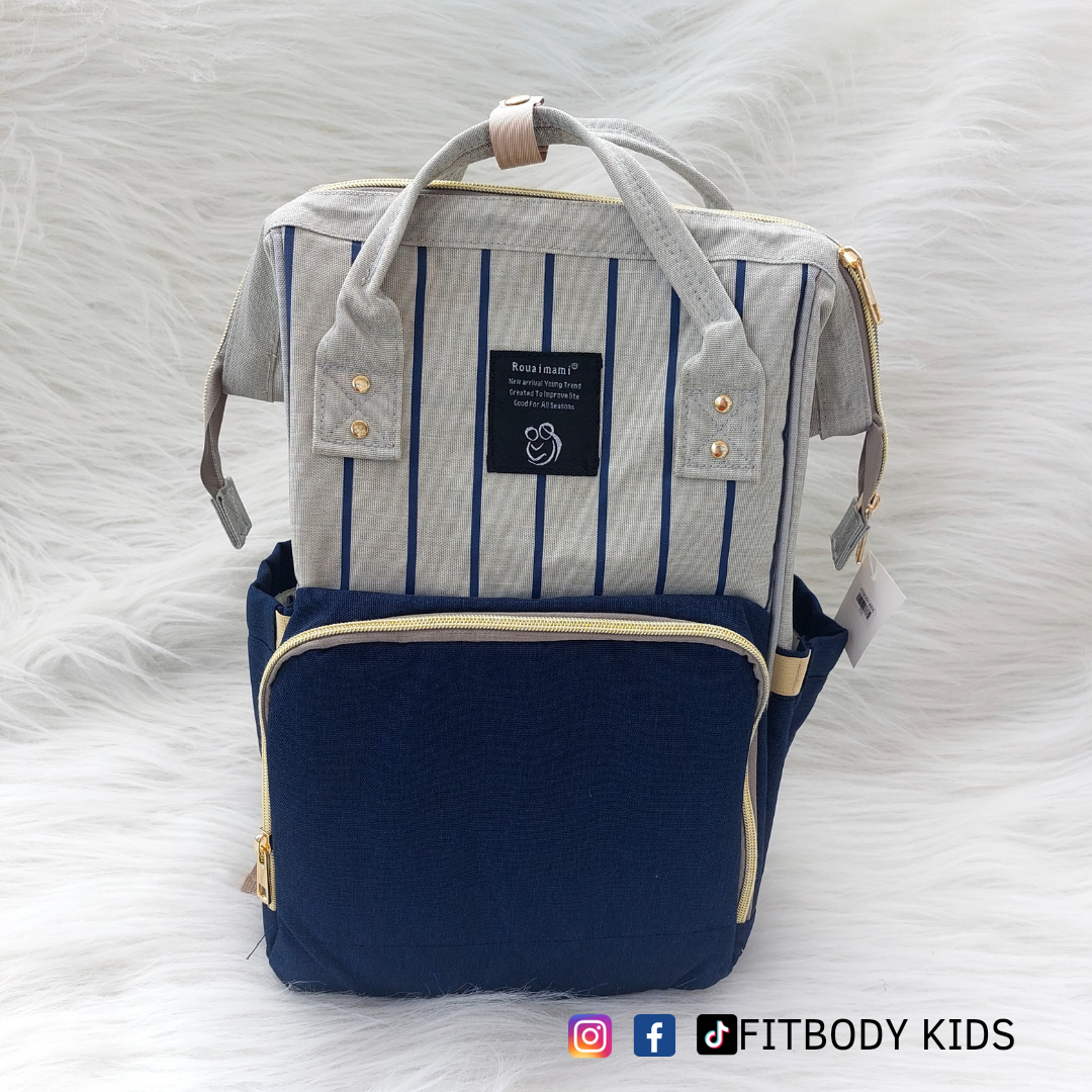 Pañalera Mochila Rayas