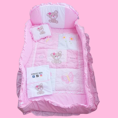 SET DE CUNA OSITA FLOR