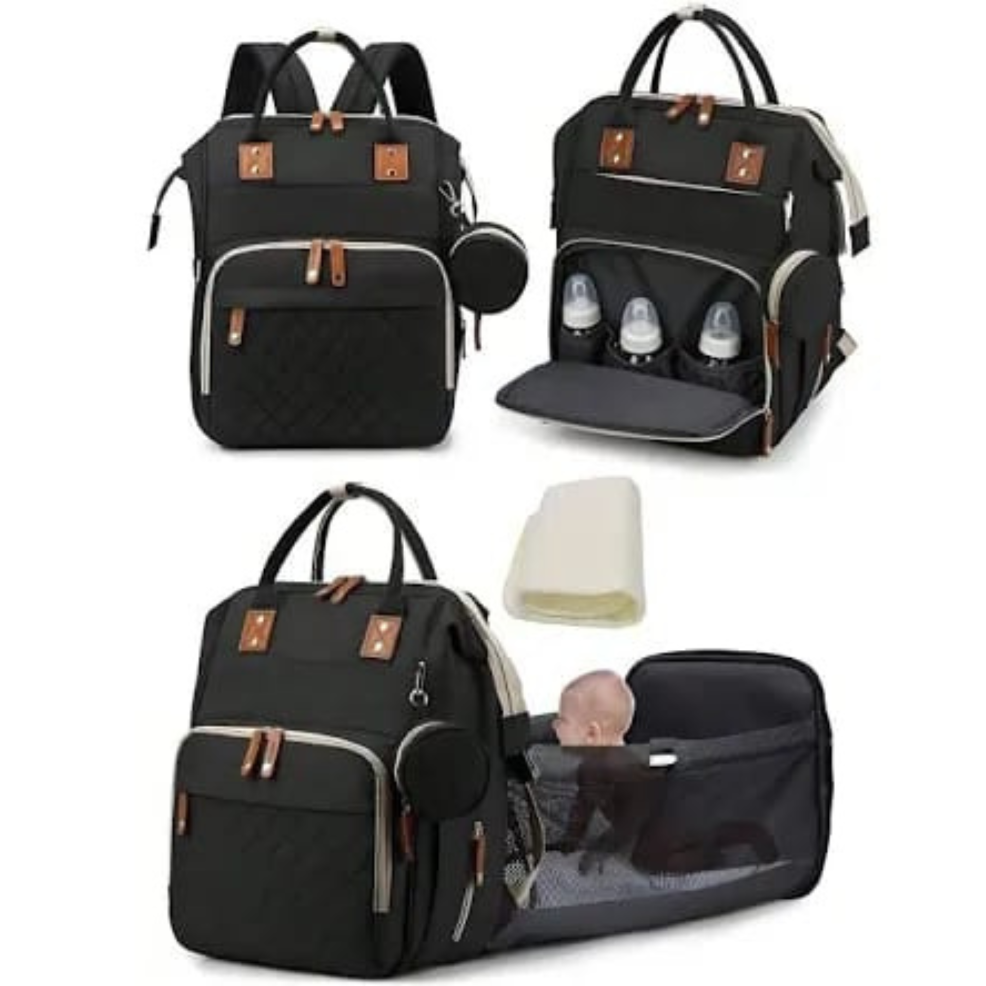 MOCHILA PAÑALERA MOISES COQUITOS/ MONEDERO