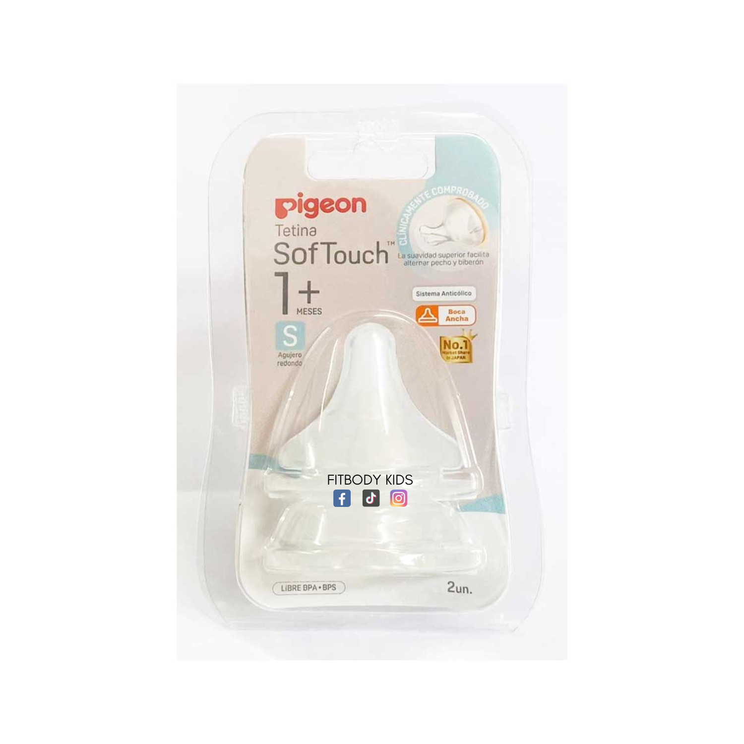 SET DE TETINA PIGEON 1 M+