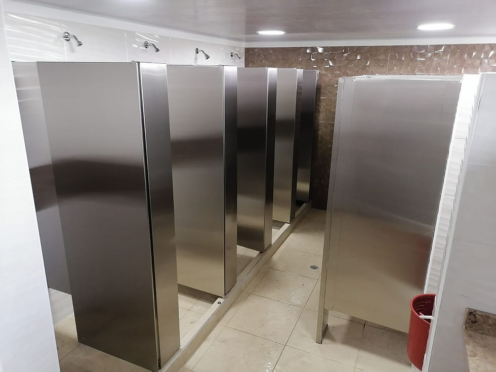 Divisiones de baño en acero inoxidable