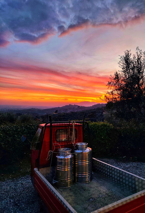 Sunset on Buggiano Castello and Colle di Buggiano