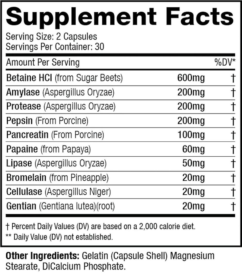 MuscleSport Enzyme Revolution fact