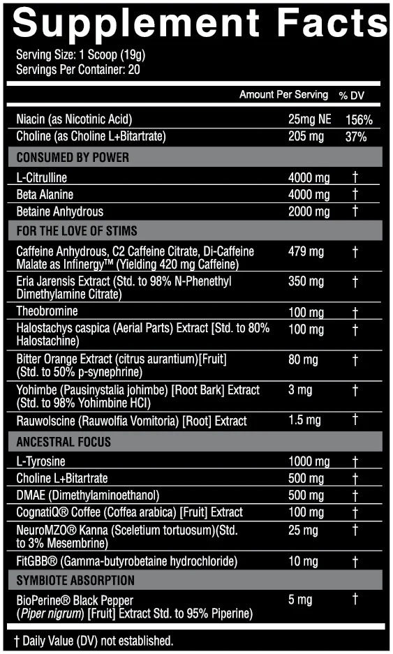 Thumbnail: NutriFitt Symbiote Extreme Pre-Workout white facts