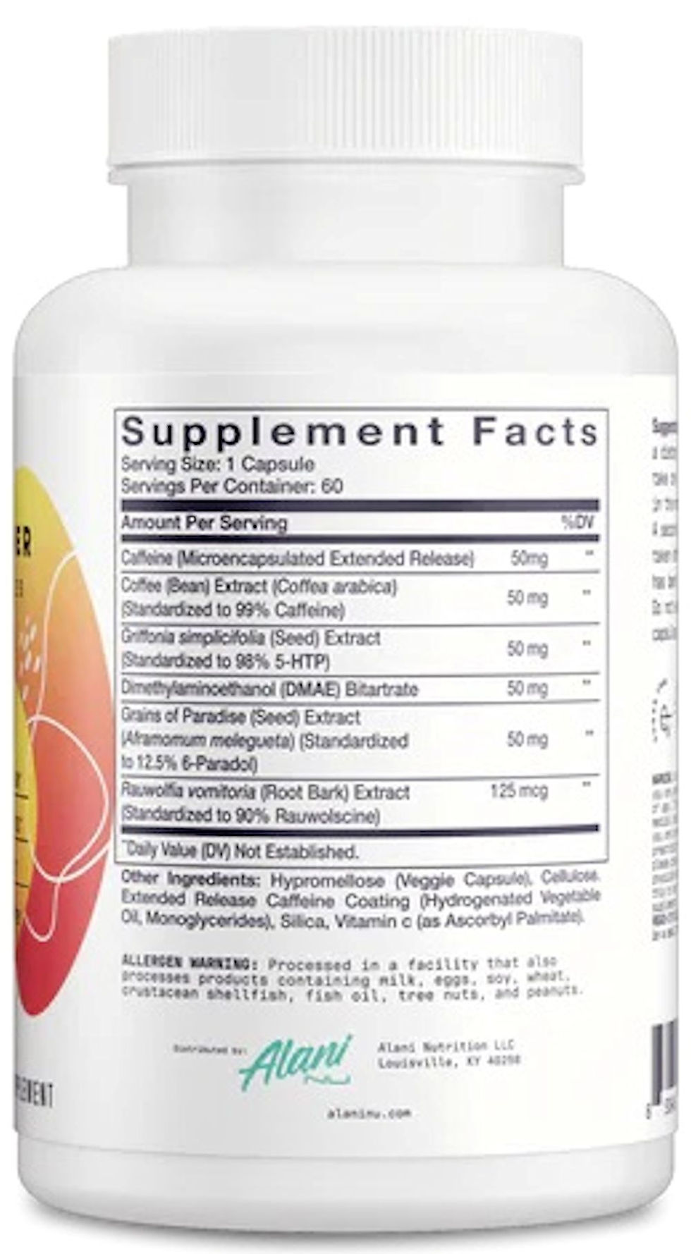 Alani Nu Fat Burner 60 Capsules fact