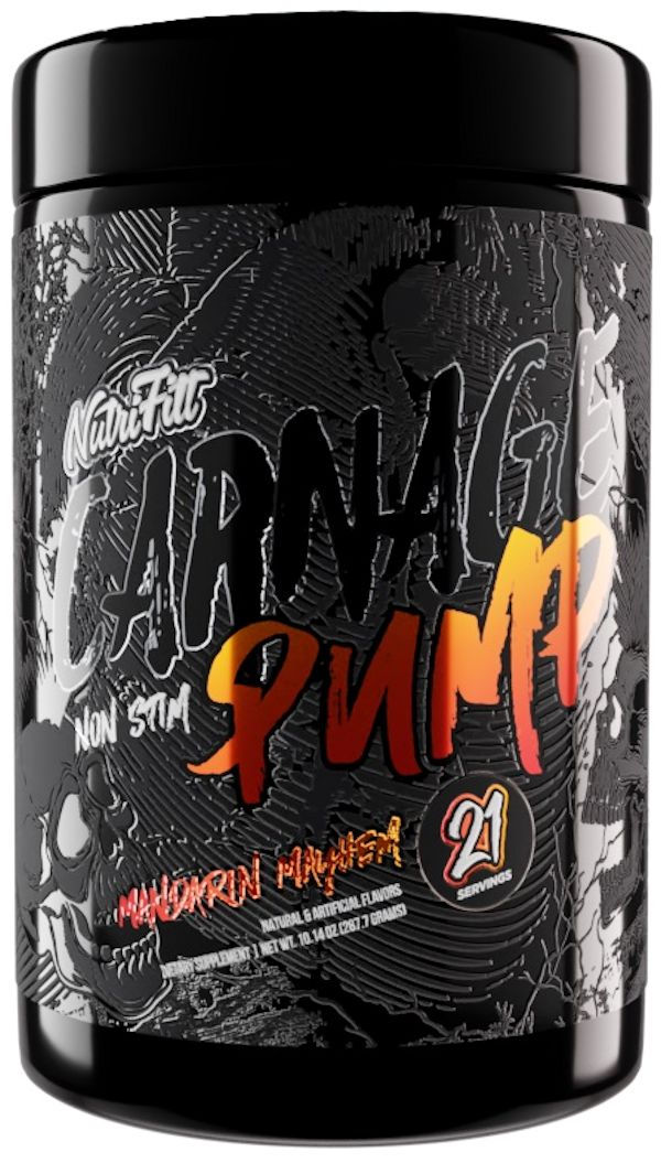 Thumbnail: NutriFitt Carnage Pump Stim-Free Pre-Workout 3
