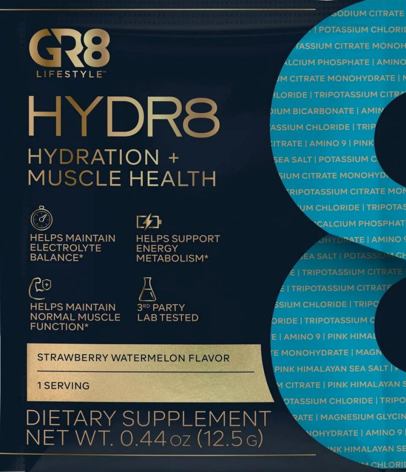 Thumbnail: GR8 Lifestyle Hydr8 HYDRATION & MUSCLE HEALTH 2