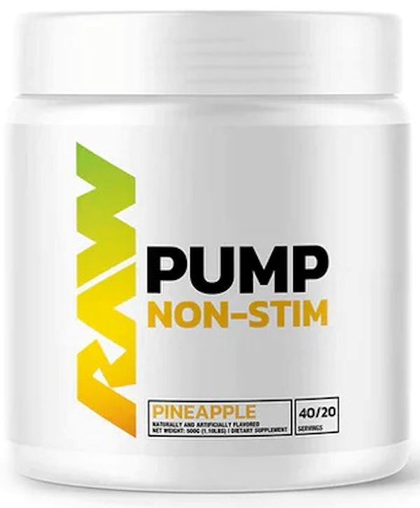 RAW Nutrition Pump Non Stim Pre-Workout 40 serving lemon
