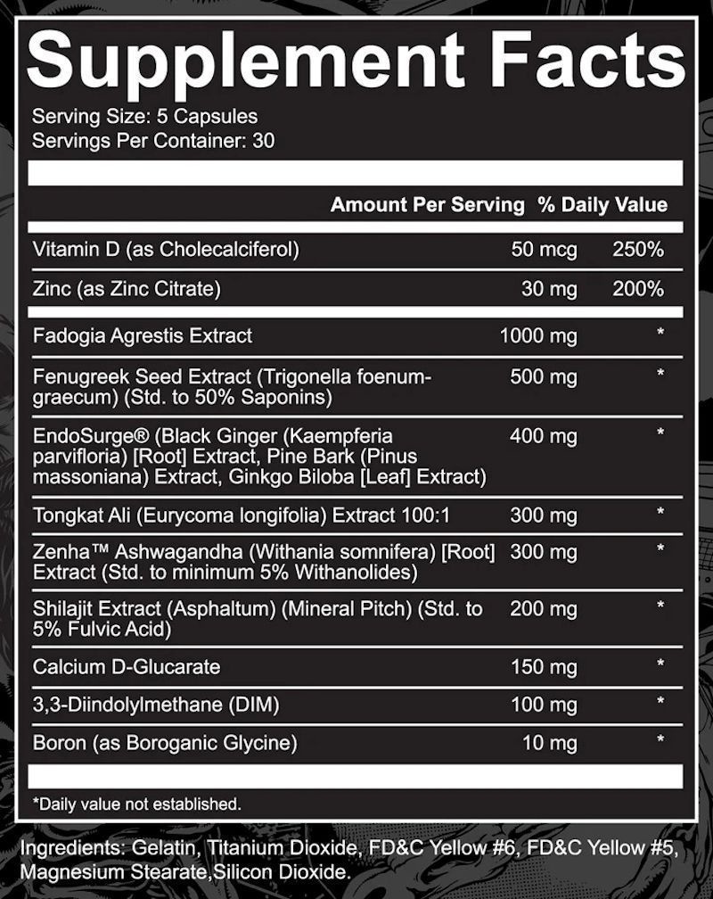 Thumbnail: NutriFitt Phage Extreme Test Booster fact