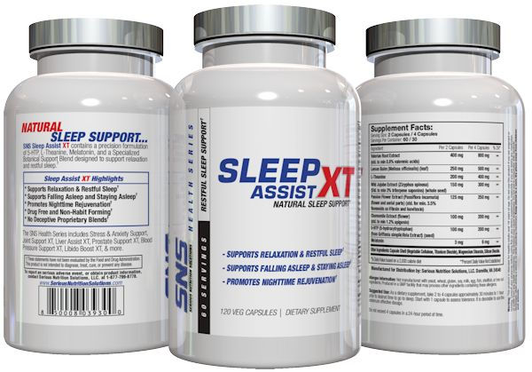 SNS Serious Nutrition Solutions Sleep Assist XT 3 bottle