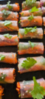 Vegetable Rice Rolls with Sweet Chili Sauce