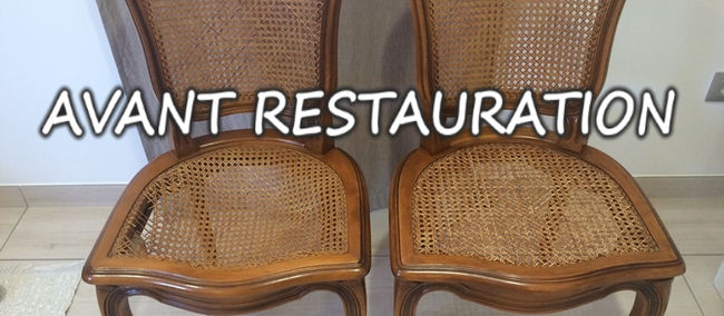 Idée Déco : Remplacer le cannage par des assises en tissus plus confortables et plus résistante !