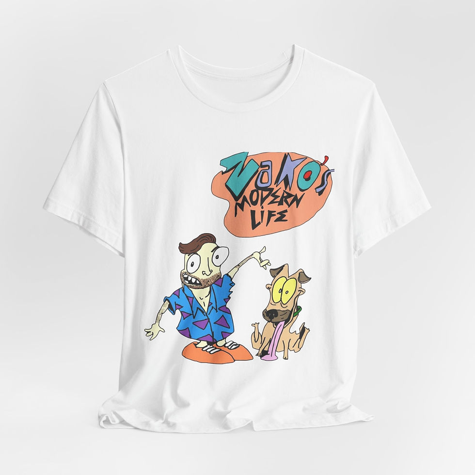 Thumbnail: Zako's Modern Life Cartoon Tee — "Zako's Modern Life" Graphic T-Shirt
