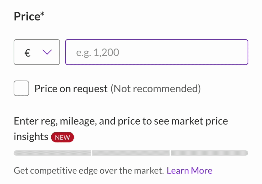 Demo of the Market price Indicator
