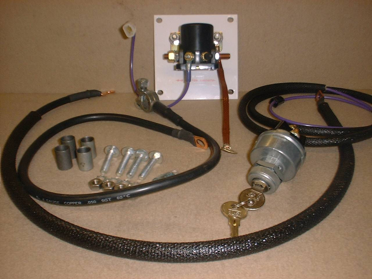 1501-08G Relay Kit- Starter Relay Kit Tool Box Mtd'. Models: B,IB,C, & CA