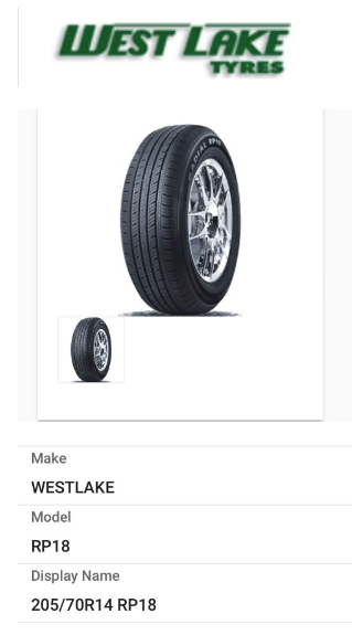 205/70/R14 Westlake RP18