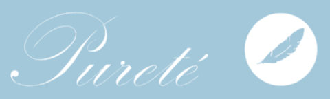 Pureté du Bébé Logo: "Logo of Pureté du Bébé, featuring elegant text that reflects the brand's focus on high-quality, traditional baby wear."