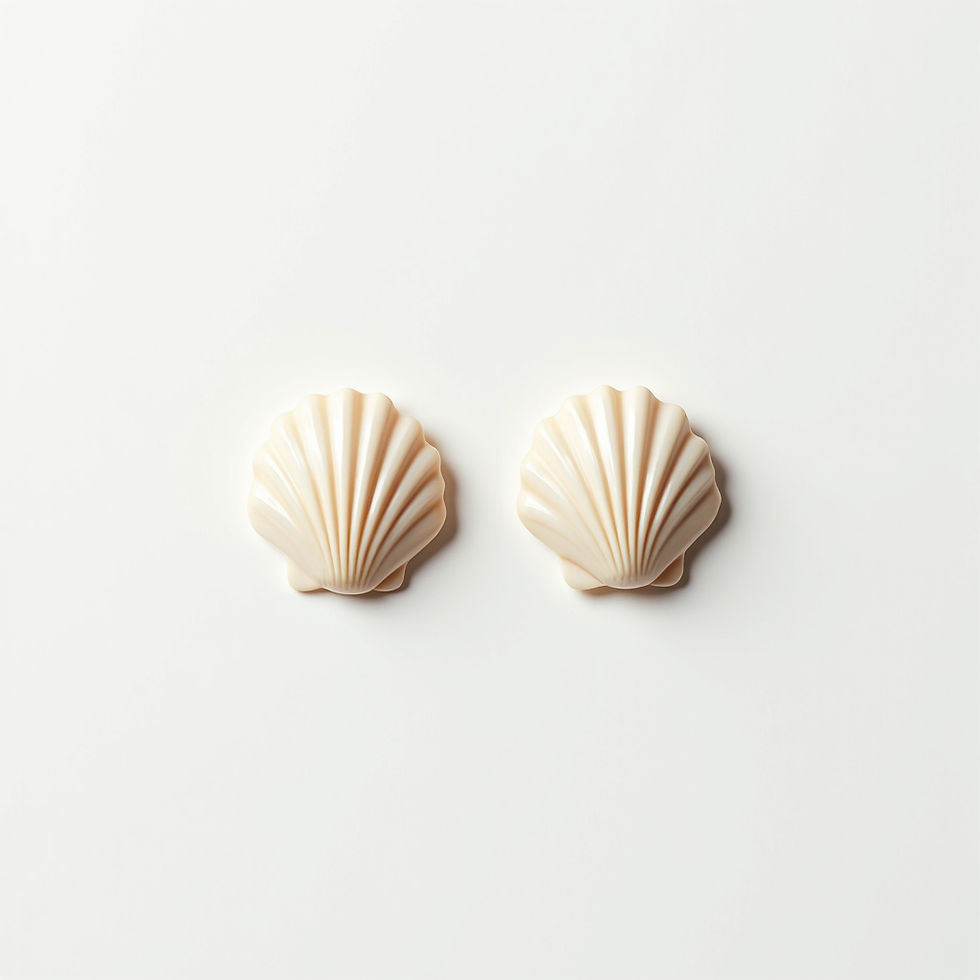 Scallop Shell Studs