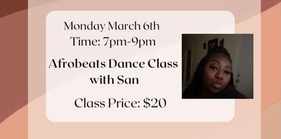 Afrobeats Dance Class With San