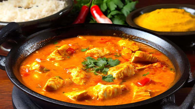 postas de peixe no dende e coentro moqueca ba