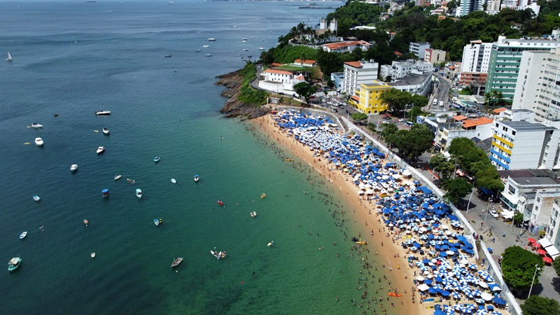 Vista aérea da Praia do Porto da Barra - Salvador