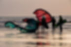 kitesurf na praia