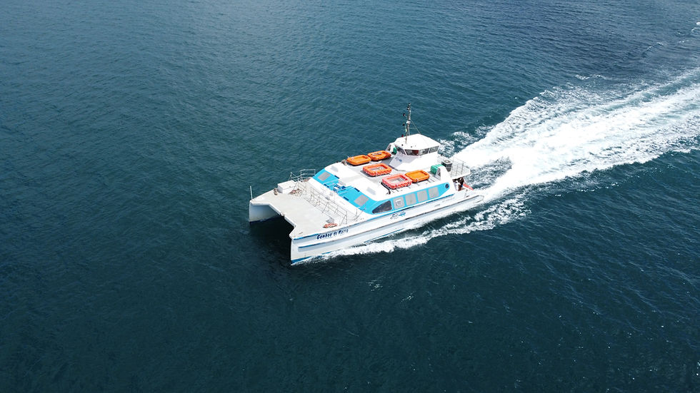 Foto aérea catamarã Morro de São Paulo Salvador