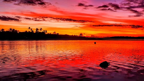 Entardecer na Boca da Barra Boipeba