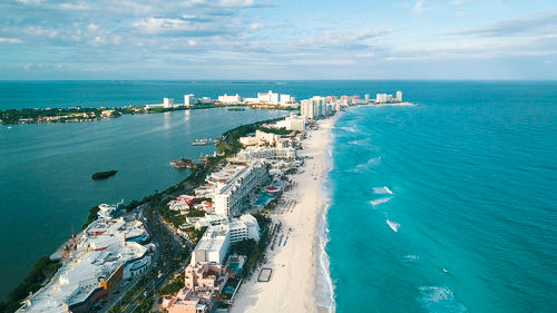formatura em cancun vista aerea de cancun mexico