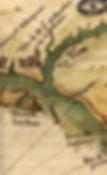Mapa antigo Albernaz 1640 Morro de São Paulo Ponta do Curral