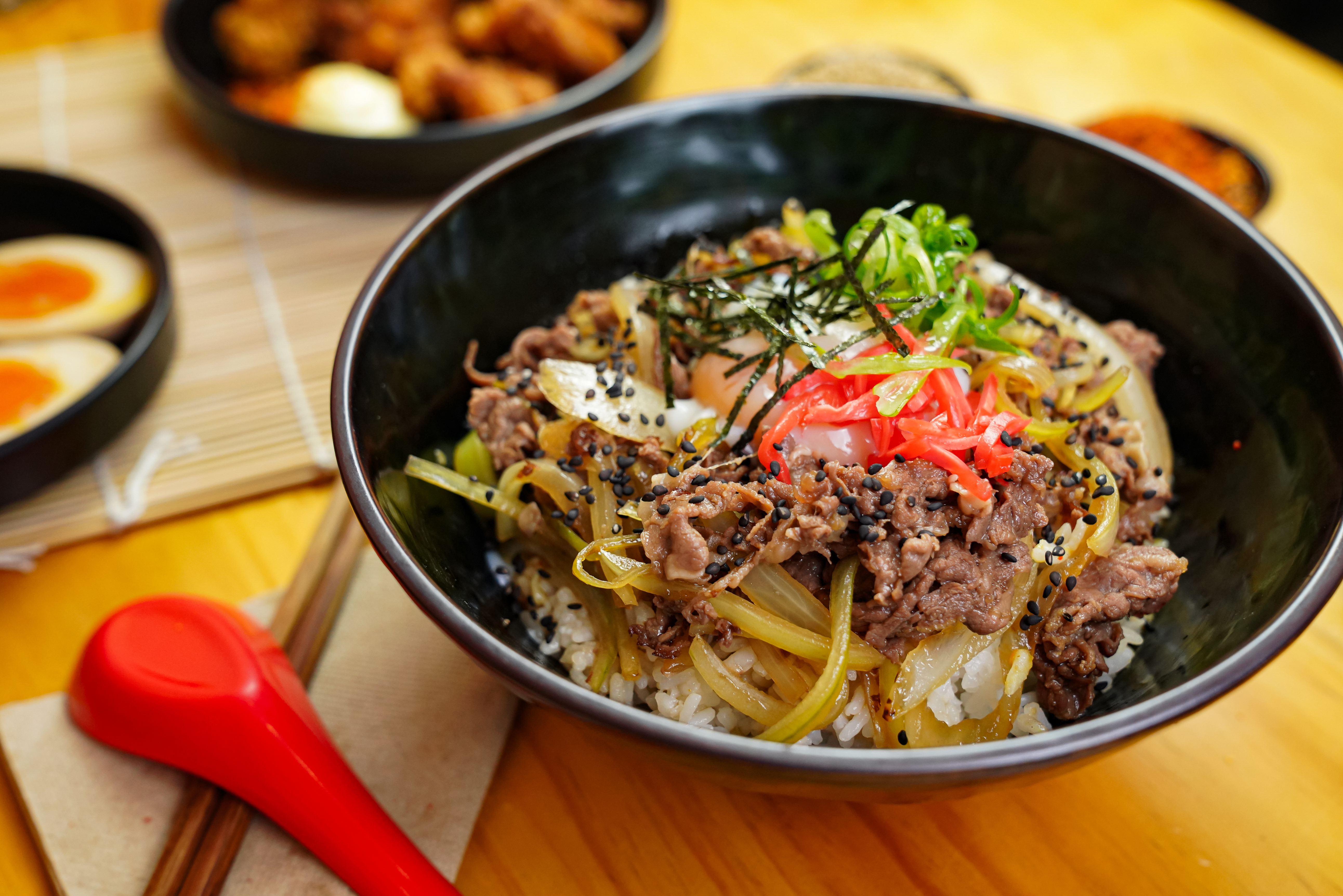 Arranged Food and Objects